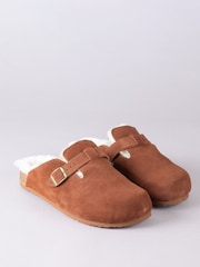 Lakeland Leather Brown Unisex Sheepskin Clog Slippers - Image 2 of 6