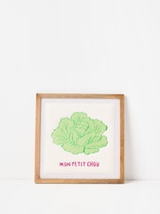 Oliver Bonas Cream Mon Petit Chou Framed Wall Art - Image 1 of 4