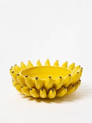Oliver Bonas Yellow Ceramic Banana Serving Bowl - Image 1 of 6