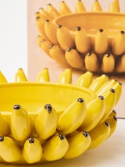 Oliver Bonas Yellow Ceramic Banana Serving Bowl - Image 5 of 6