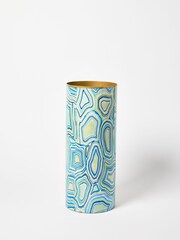Oliver Bonas Blue Agate Umbrella Stand - Image 1 of 4