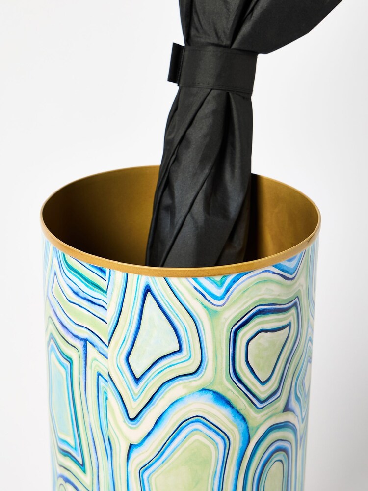 Oliver Bonas Blue Agate Umbrella Stand - Image 4 of 4 Oliver Bonas Blue Agate Umbrella Stand - Image 4 of 4