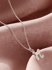 Posh Totty Designs Silver Tone Rope Initial Necklace - Image 1 of 5
