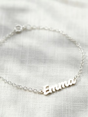 Posh Totty Designs Silver Tone Mini Name Bracelet - Image 2 of 4