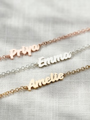 Posh Totty Designs Silver Tone Mini Name Bracelet - Image 3 of 4