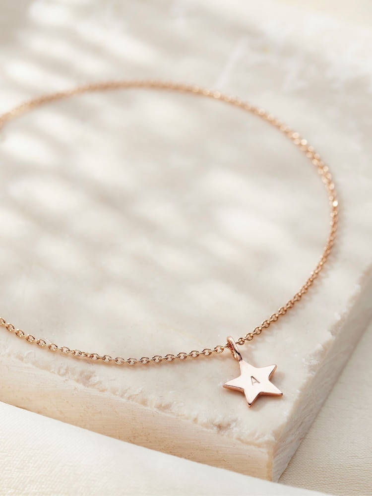 Posh Totty Designs Gold Tone Personalised Bright Star Bracelet - Image 1 of 3
