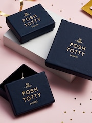 Posh Totty Designs Gold Tone Personalised Moon & Star Open Ring - Image 3 of 3