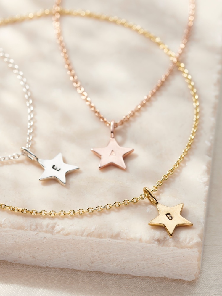 Posh Totty Designs Gold Tone Personalised Bright Star Bracelet - Image 2 of 3