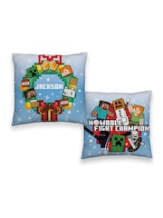 Personalised Minecraft Christmas Reversible Cushion by Character World - Image 5 of 5