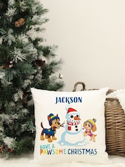 Personalised Paw Patrol Christmas Cushion by Character World - Image 1 of 4