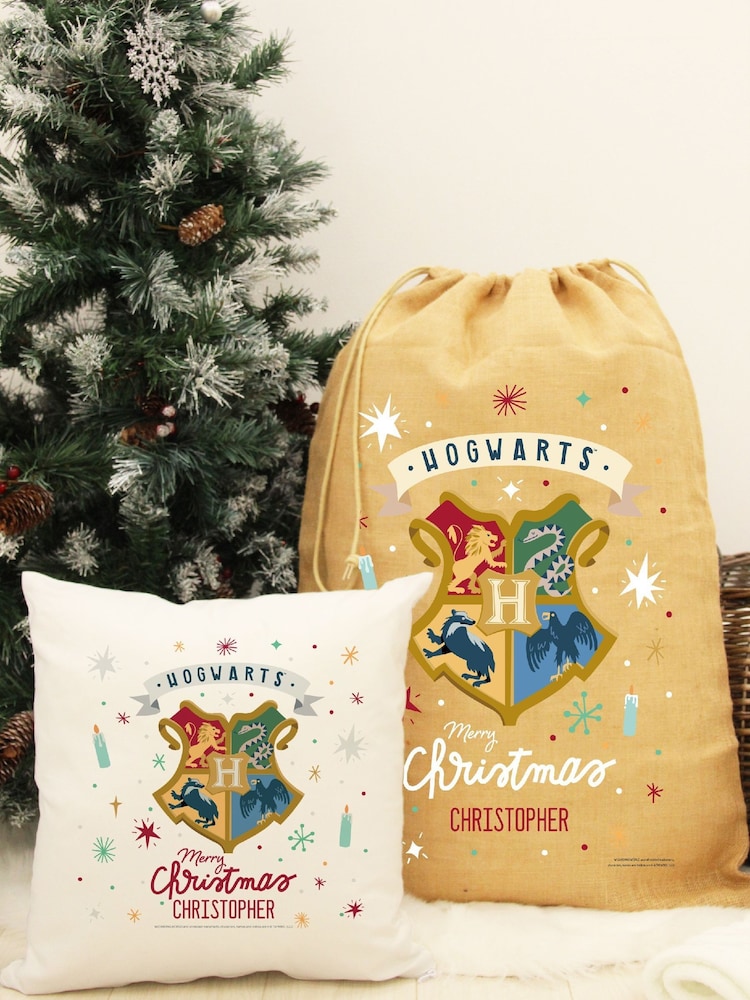Personalised Harry Potter Christmas Cushion by Character World - Image 2 of 4