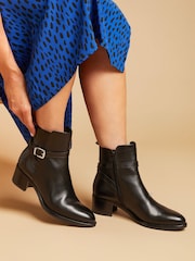 Jones Bootmaker Kyra Leather Black Boots - Image 1 of 7