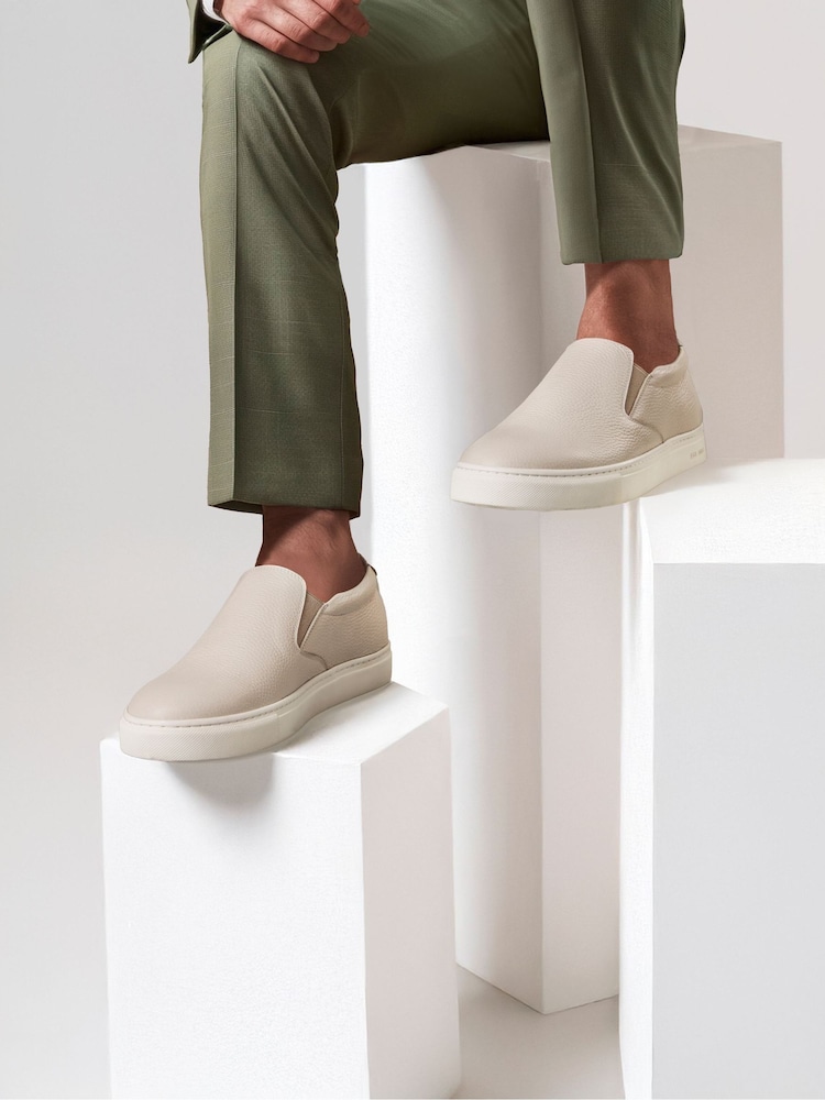 Off White - Jones Bootmaker Ryden Leather Slip-On Trainers - Slika 1 iz 6