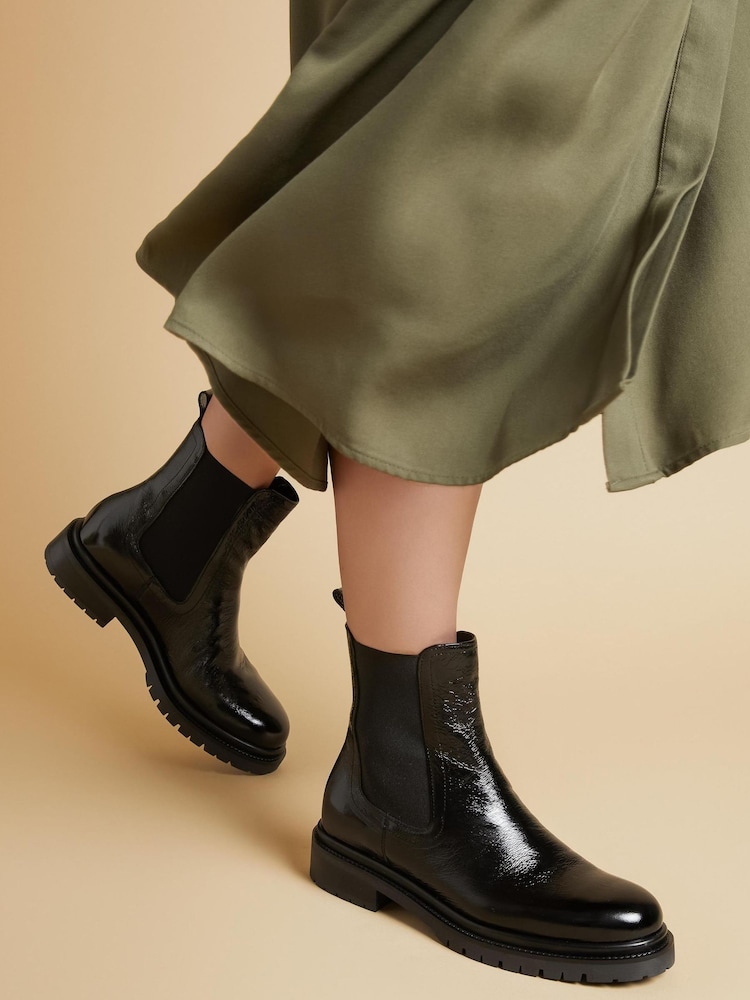 Jones Bootmaker Kefalonia Leather Chelsea Black Boots - Image 1 of 6