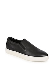 črna - Jones Bootmaker Ryden Leather Slip-On Trainers - Slika 2 iz 5