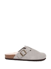 Jones Bootmaker Grey Freida Mule Clogs - Image 1 of 1