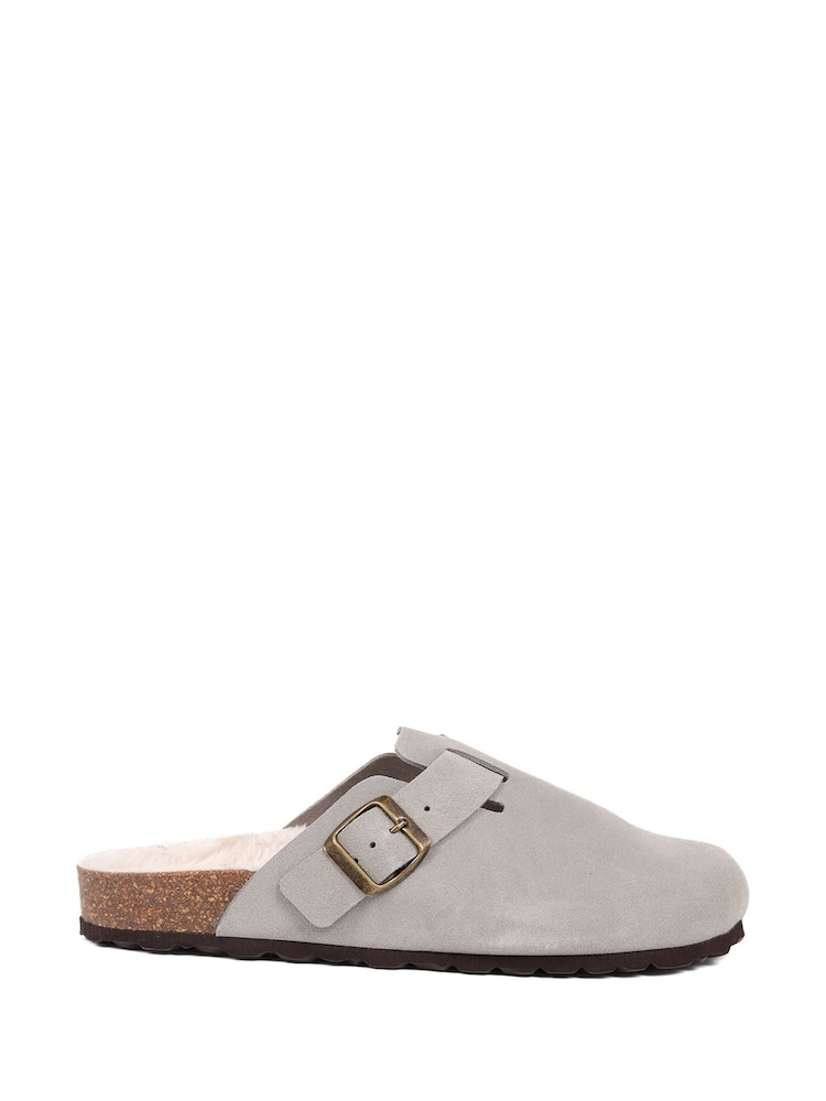 Jones Bootmaker Grey Freida Mule Clogs - Image 1 of 1