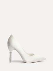 Linzi Natural Adore Courts With Diamante Heel - Image 2 of 5