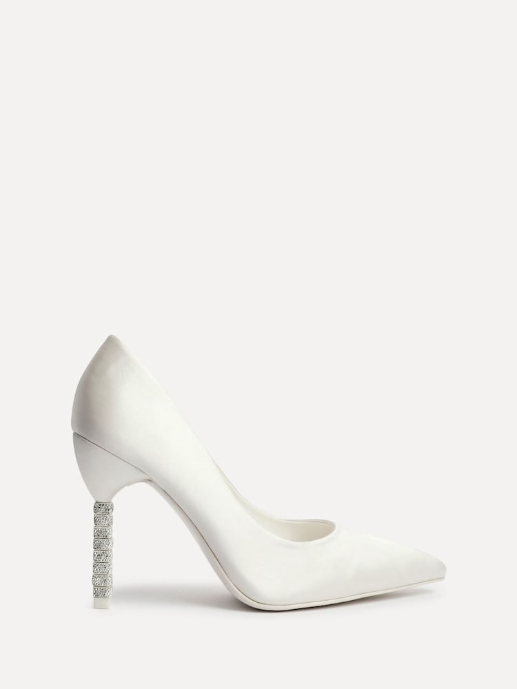Linzi Natural Adore Courts With Diamante Heel - Image 2 of 5