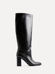 Linzi Black Cole High Leg Block Heeled Boots - Image 3 of 6