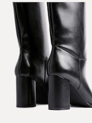 Linzi Black Cole High Leg Block Heeled Boots - Image 5 of 6
