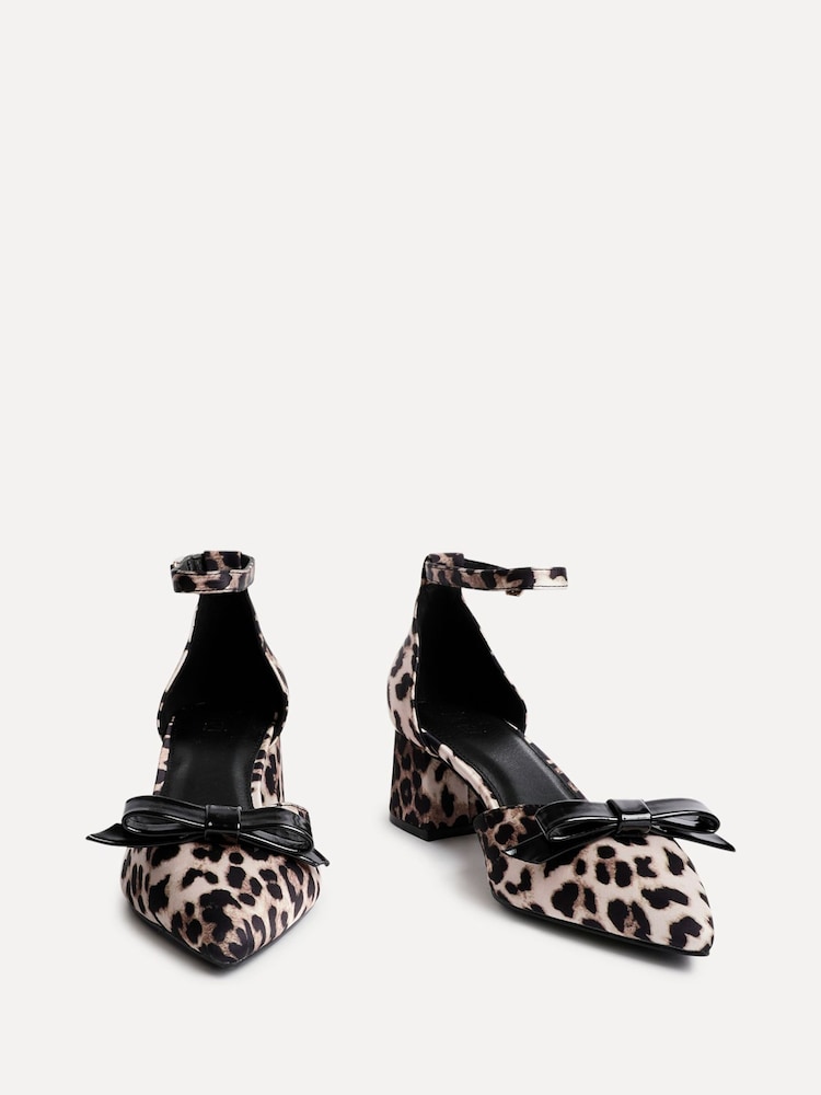 Leopardí - Linzi Nízké lodičky na podpatku Orla s detailem Motýlek - Image 3 of 5