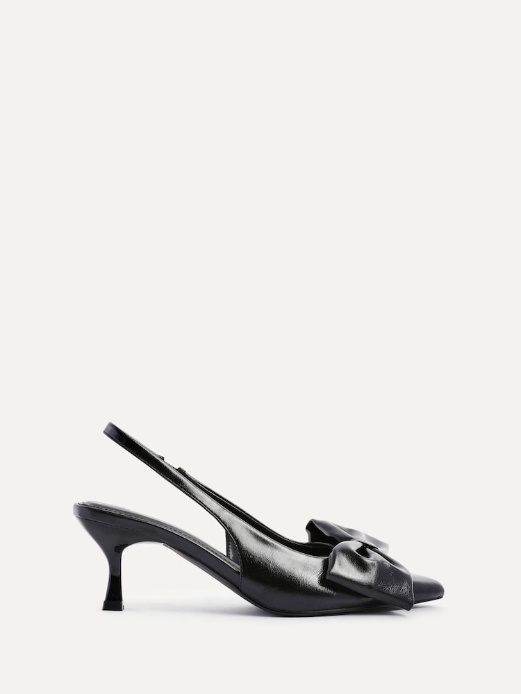 Negro - Linzi Merlot Slingback Court Heels With Bow Detail - Imagen 2 de 5 Negro - Linzi Merlot Slingback Court Heels With Bow Detail - Imagen 2 de 5