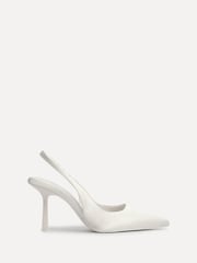 Linzi Ivory Matched Bridal Sling Back Court Heels - Image 2 of 5