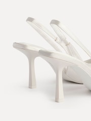 Linzi Ivory Matched Bridal Sling Back Court Heels - Image 5 of 5