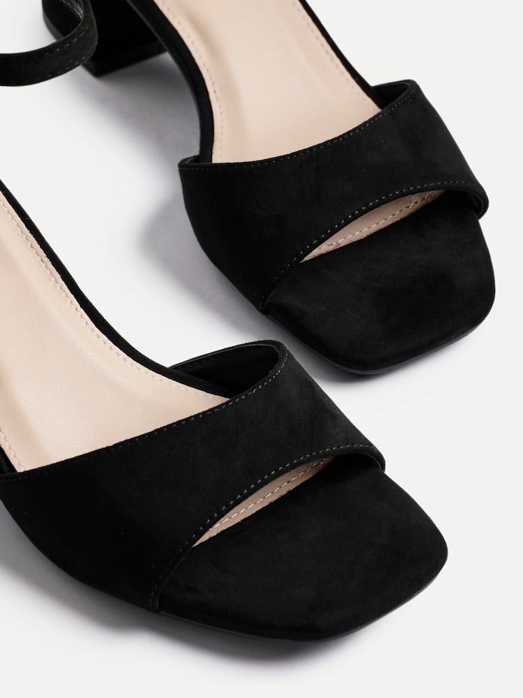 Linzi Black Maddie Closed Back Open Toe Heeled Sandals - Image 4 of 5