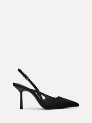 Linzi Black Rhea Sling Back Court Heels - Image 2 of 5