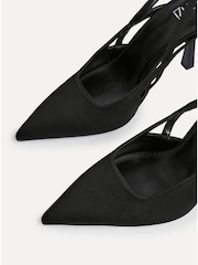 Linzi Black Rhea Sling Back Court Heels - Image 4 of 5