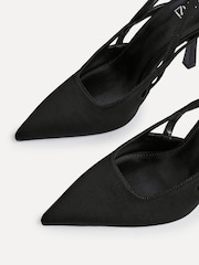 Linzi Black Rhea Sling Back Court Heels - Image 5 of 5