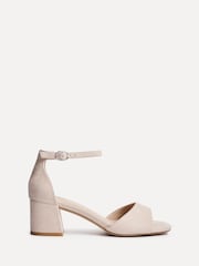 Linzi Natural Maddie Closed Back Open Toe Heeled Sandals - Image 3 of 6
