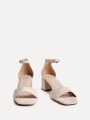 Linzi Natural Maddie Closed Back Open Toe Heeled Sandals - Image 4 of 6