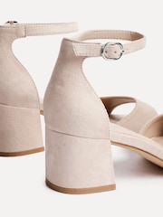 Linzi Natural Maddie Closed Back Open Toe Heeled Sandals - Image 5 of 6