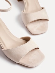 Linzi Natural Maddie Closed Back Open Toe Heeled Sandals - Image 6 of 6