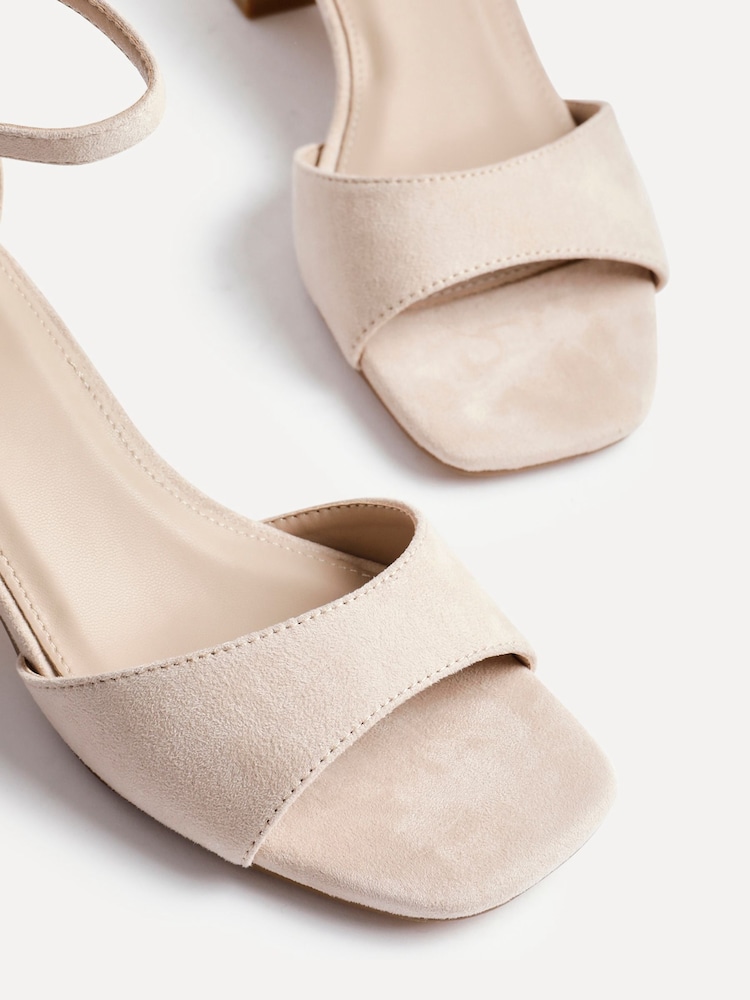 Linzi Natural Maddie Closed Back Open Toe Heeled Sandals - Image 6 of 6