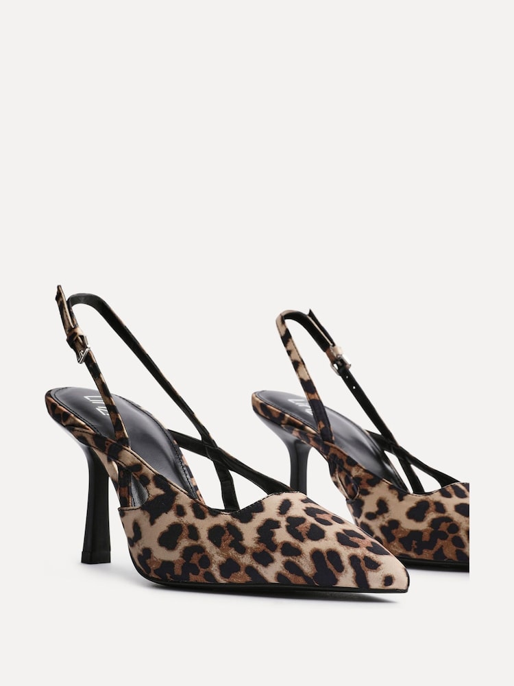 Leopard - Pantofi cu toc Linzi Rhea cu baretă la spate - Image 4 of 5