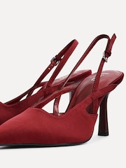 Linzi Red Rhea Sling Back Court Heels - Image 4 of 5