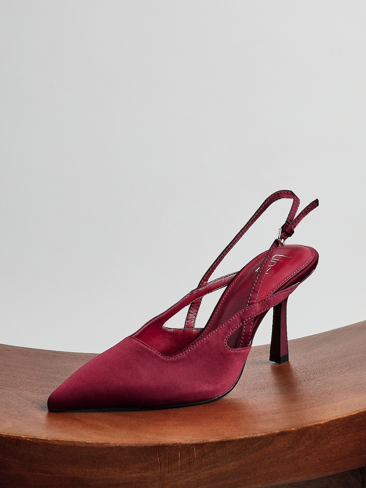 Linzi Red Rhea Sling Back Court Heels - Image 6 of 6 Linzi Red Rhea Sling Back Court Heels - Image 6 of 6