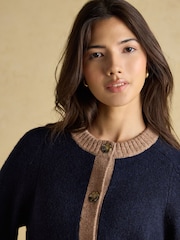 Azul/Castanho - Cardigan de malha Joules Nora - Imagem 4 de 9