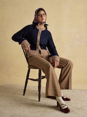 Azul/Castanho - Cardigan de malha Joules Nora - Imagem 5 de 9