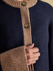 Azul/Castanho - Cardigan de malha Joules Nora - Imagem 7 de 9