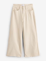 Good American White Waist Palazzo Crop Jeans - Image 1 of 3