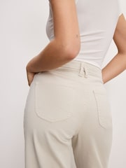 Good American White Waist Palazzo Crop Jeans - Image 3 of 3