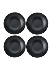 Mikasa Set of 4 Black Jardin Midnight Stoneware Pasta Bowls - Image 3 of 5