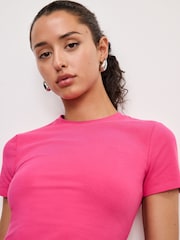 Good American Pink Baby 100% Cotton T-Shirt - Image 3 of 3