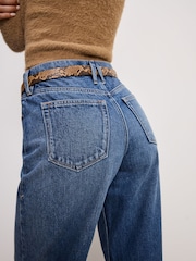 Good American Blue Barrel 100% Cotton Jeans - Image 2 of 4