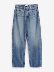 Good American Blue Barrel 100% Cotton Jeans - Image 4 of 4